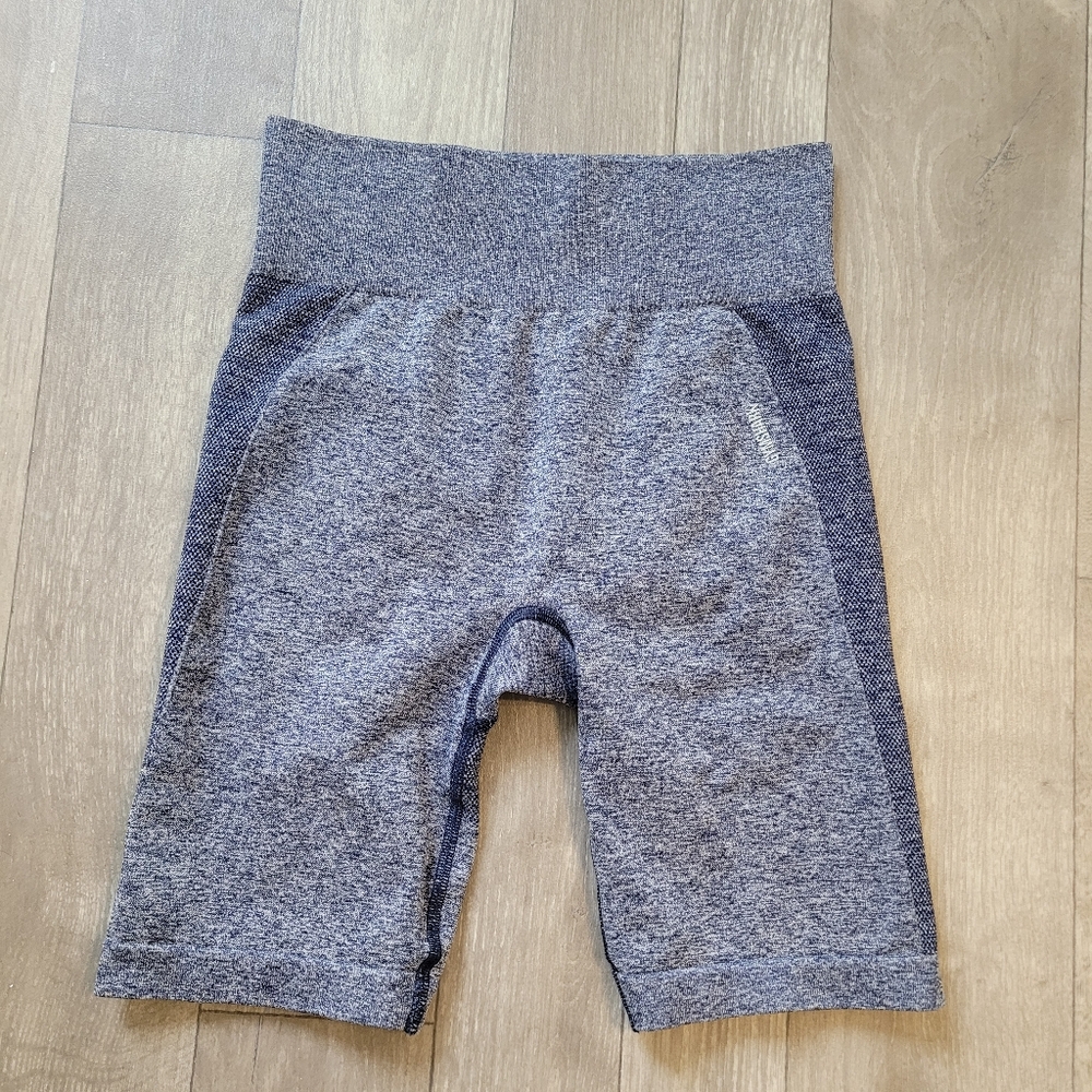Gym shark shorts Heathered Blue Gray Size Medium Athletic